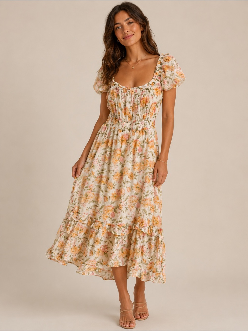 MINE Flowy Floral Dress
